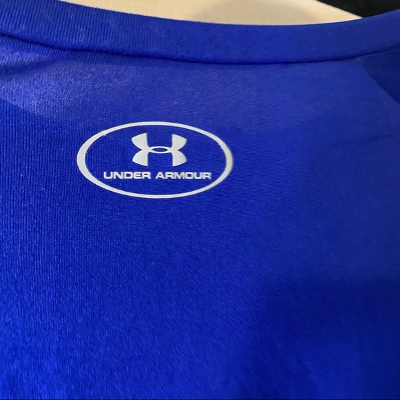 Youth Under Armour Blue long sleeve tee - Picture 3 of 5
